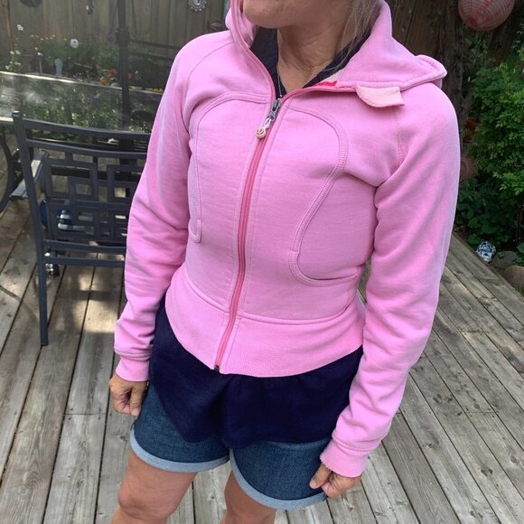 Lululemon Scuba Full-Zip Hoodie Pink - Picture 1 of 2